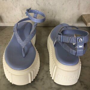 SAM EDELMAN Circus NY Elana Platform Sandal Periwinkle 9.5B